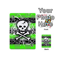 Deathrock Skull Playing Cards 54 Designs (Mini) from UrbanLoad.com Front - Spade3