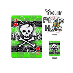 Deathrock Skull Playing Cards 54 Designs (Mini) from UrbanLoad.com Front - Heart3