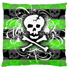 Deathrock Skull Large Cushion Case (Two Sides) from UrbanLoad.com Front