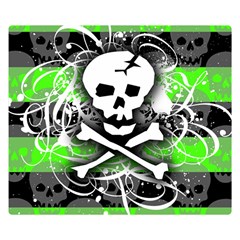 Deathrock Skull Double Sided Flano Blanket (Small) from UrbanLoad.com 50 x40  Blanket Back