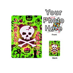 Deathrock Skull & Crossbones Playing Cards 54 Designs (Mini) from UrbanLoad.com Front - Joker2