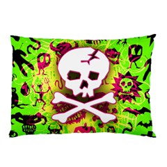 Deathrock Skull & Crossbones Pillow Case (Two Sides) from UrbanLoad.com Back