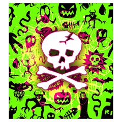 Deathrock Skull & Crossbones Drawstring Pouch (XXL) from UrbanLoad.com Front