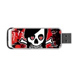 Emo Girl Skull Portable USB Flash (One Side)