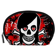 Emo Girl Skull Accessory Pouch (Large) from UrbanLoad.com Front