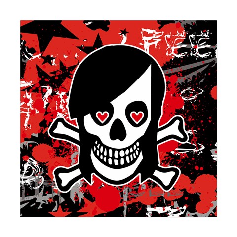 Emo Girl Skull Square Tapestry (Large) from UrbanLoad.com Front