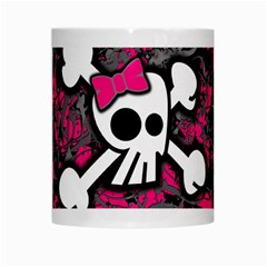 Girly Skull & Crossbones White Mug from UrbanLoad.com Center
