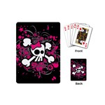 Girly Skull & Crossbones Playing Cards Single Design (Mini)