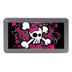 Girly Skull & Crossbones Memory Card Reader (Mini)