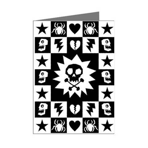 Gothic Punk Skull Mini Greeting Cards (Pkg of 8) from UrbanLoad.com Right