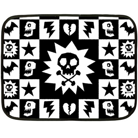 Gothic Punk Skull Fleece Blanket (Mini) from UrbanLoad.com 35 x27  Blanket
