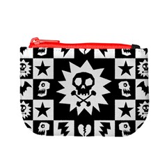 Gothic Punk Skull Mini Coin Purse from UrbanLoad.com Front