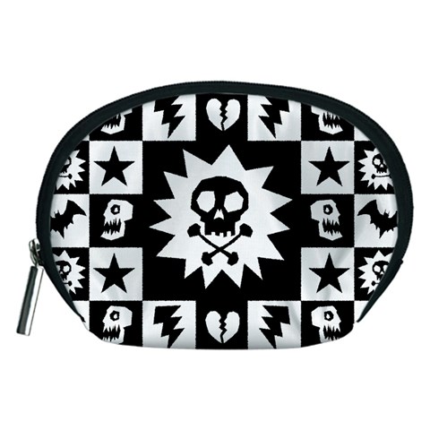 Gothic Punk Skull Accessory Pouch (Medium) from UrbanLoad.com Front