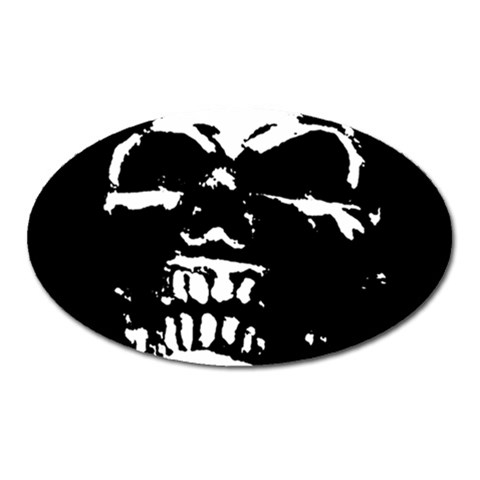 Morbid Skull Magnet (Oval) from UrbanLoad.com Front