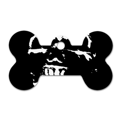 Morbid Skull Dog Tag Bone (Two Sides) from UrbanLoad.com Front