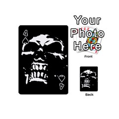 Morbid Skull Playing Cards 54 Designs (Mini) from UrbanLoad.com Front - Spade4