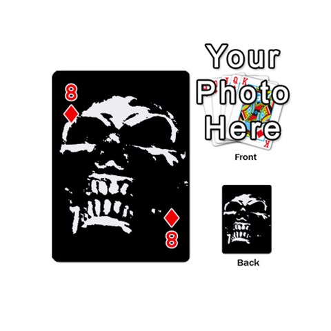 Morbid Skull Playing Cards 54 Designs (Mini) from UrbanLoad.com Front - Diamond8