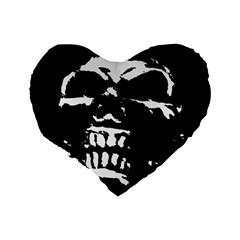 Morbid Skull Standard 16  Premium Heart Shape Cushion  from UrbanLoad.com Back