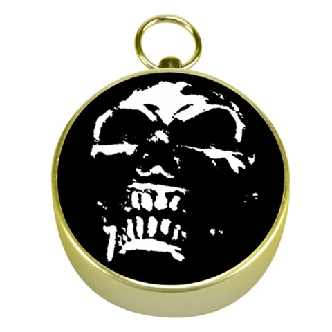 Morbid Skull Gold Compass from UrbanLoad.com Front