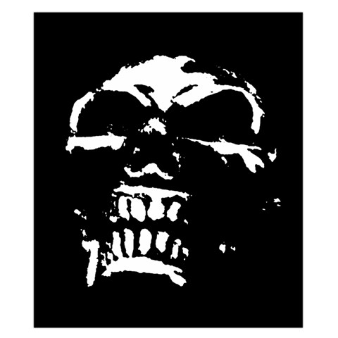 Morbid Skull Duvet Cover Double Side (California King Size) from UrbanLoad.com Back