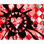 Love Heart Splatter Canvas 16  x 20 