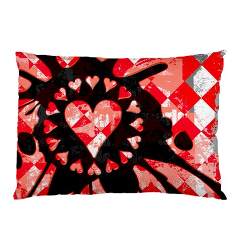 Love Heart Splatter Pillow Case from UrbanLoad.com 26.62 x18.9  Pillow Case