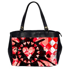 Love Heart Splatter Oversize Office Handbag (2 Sides) from UrbanLoad.com Front