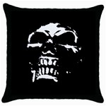 Morbid Skull Throw Pillow Case (Black)