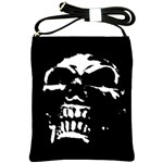 Morbid Skull Shoulder Sling Bag
