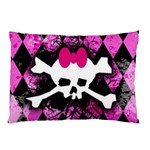 Pink Diamond Skull Pillow Case
