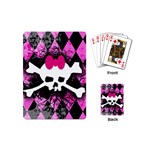Pink Diamond Skull Playing Cards Single Design (Mini)