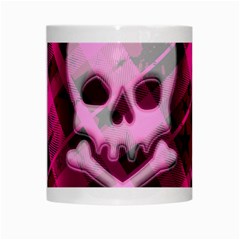 Pink Plaid Skull White Mug from UrbanLoad.com Center