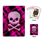 Pink Plaid Skull Playing Cards Single Design (Rectangle)