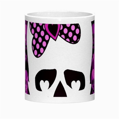 Pink Polka Dot Bow Skull Morph Mug from UrbanLoad.com Center