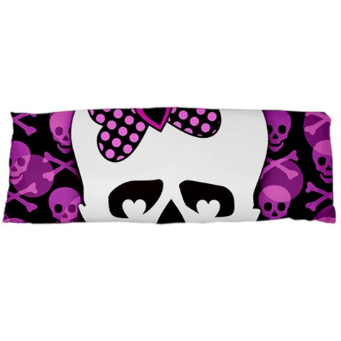 Pink Polka Dot Bow Skull Body Pillow Case (Dakimakura) from UrbanLoad.com Body Pillow Case