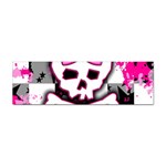 Pink Skull Scene Girl Sticker Bumper (100 pack)