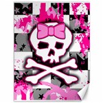 Pink Skull Scene Girl Canvas 36  x 48 