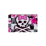 Pink Skull Scene Girl Cosmetic Bag (Small)