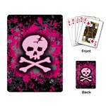 Pink Skull Star Splatter Playing Cards Single Design (Rectangle)