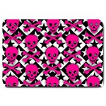 Pink Skulls & Stars Large Doormat