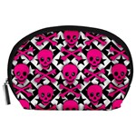 Pink Skulls & Stars Accessory Pouch (Large)