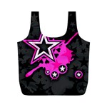 Pink Star Design Full Print Recycle Bag (M)