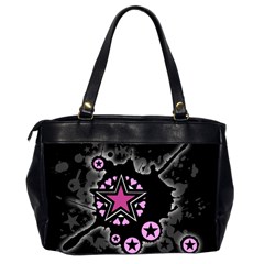 Pink Star Explosion Oversize Office Handbag (2 Sides) from UrbanLoad.com Back
