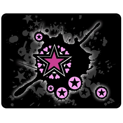 Pink Star Explosion Fleece Blanket (Medium) from UrbanLoad.com 60 x50  Blanket Front