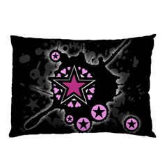 Pink Star Explosion Pillow Case (Two Sides) from UrbanLoad.com Back