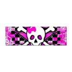 Pink Star Skull Sticker Bumper (100 pack)