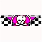 Pink Star Skull Checker Large Bar Mat