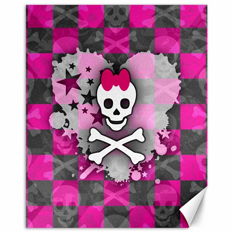 Princess Skull Heart Canvas 11  x 14  from UrbanLoad.com 10.95 x13.48  Canvas - 1