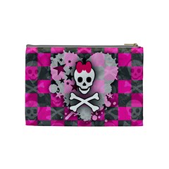 Princess Skull Heart Cosmetic Bag (Medium) from UrbanLoad.com Back