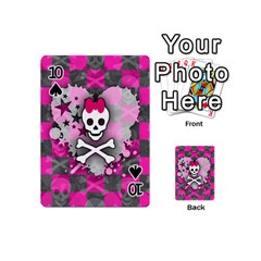 Princess Skull Heart Playing Cards 54 Designs (Mini) from UrbanLoad.com Front - Spade10